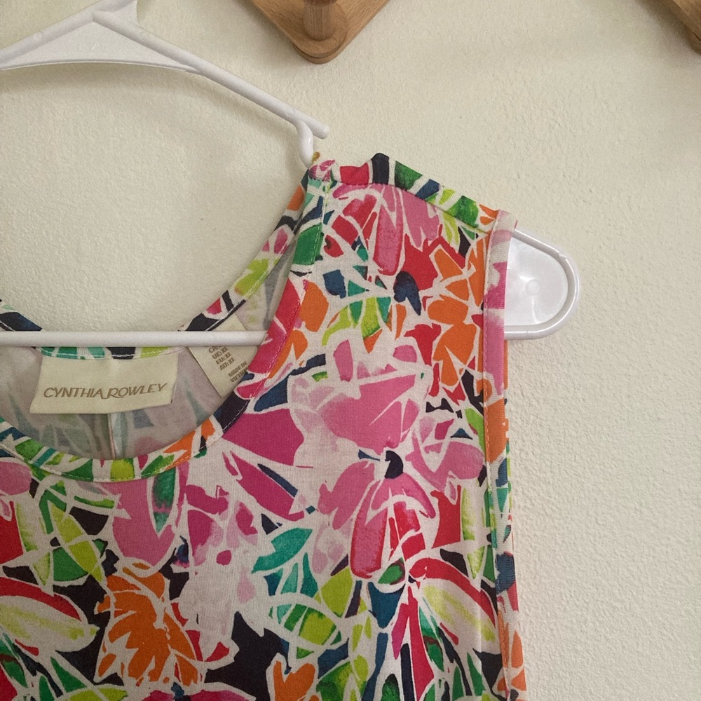 Cynthia Rowley Multicolor Floral Swing Dress